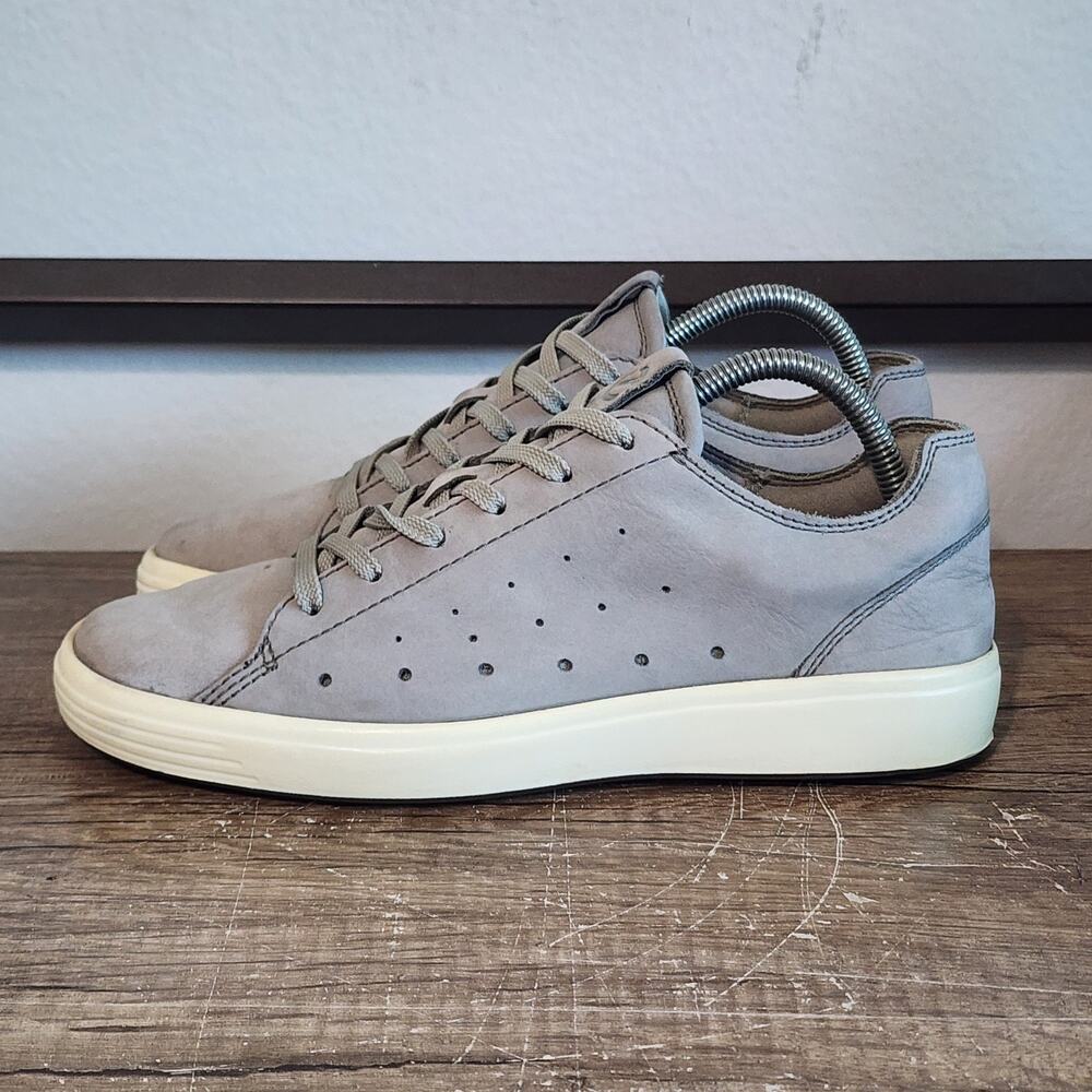 Ecco Soft 7 Cloud Men's Casual Nubuck Shoes Sneaker Size 40 (6-6.5) Gray
